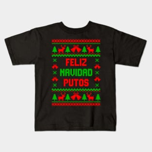 Mexican christmas Feliz Navidad Kids T-Shirt